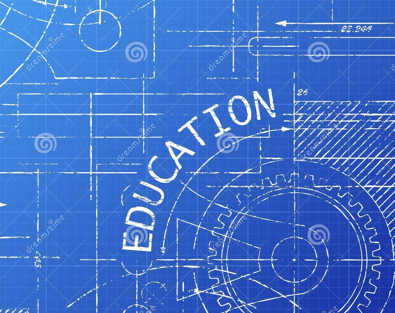 education-blueprint-machine-text-gear-wheels-hand-drawn-technical-drawing-background-123887931