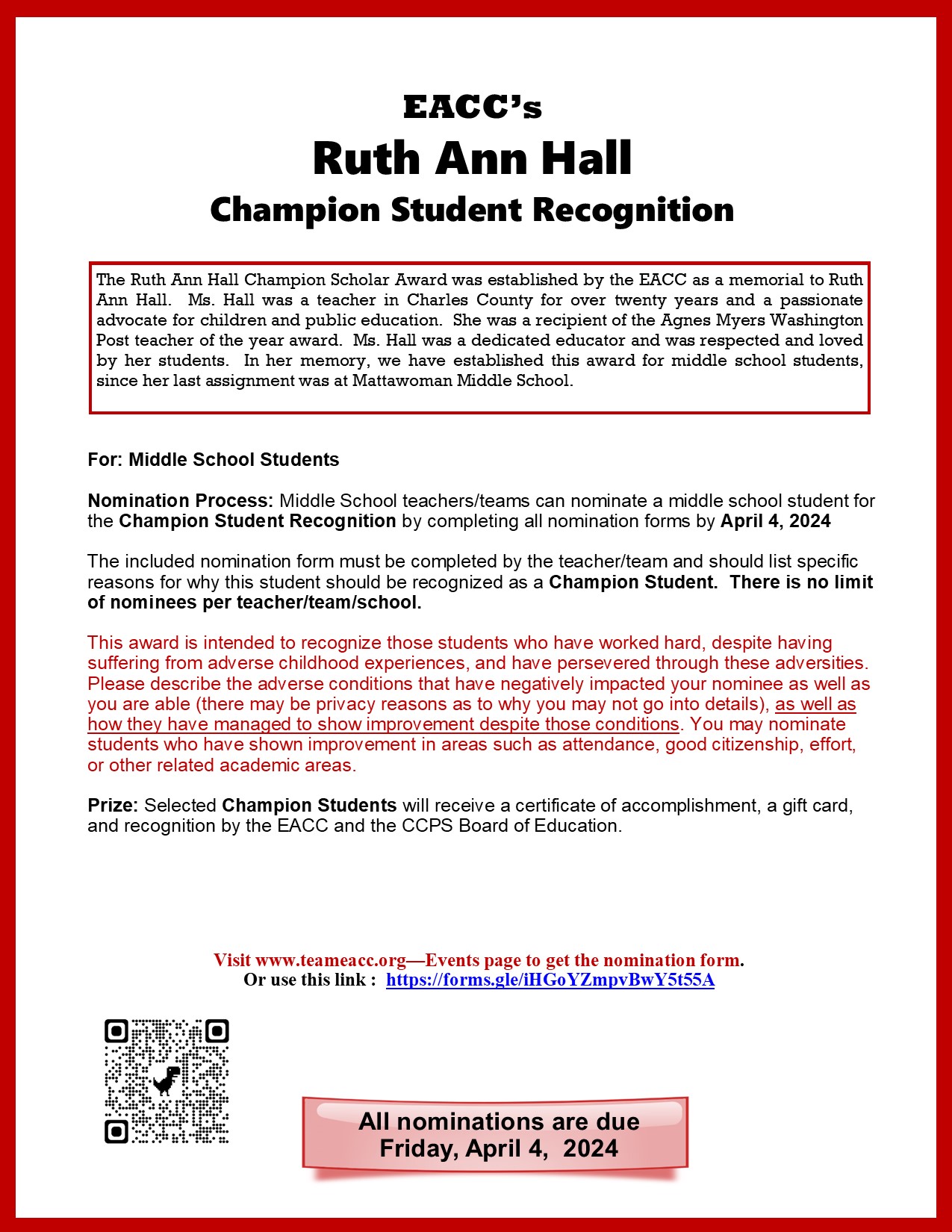 2024 Ruth Ann Hall Flyer