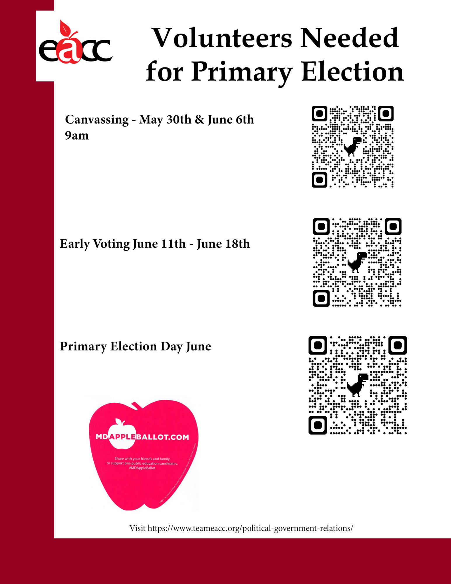 Primary volunteers