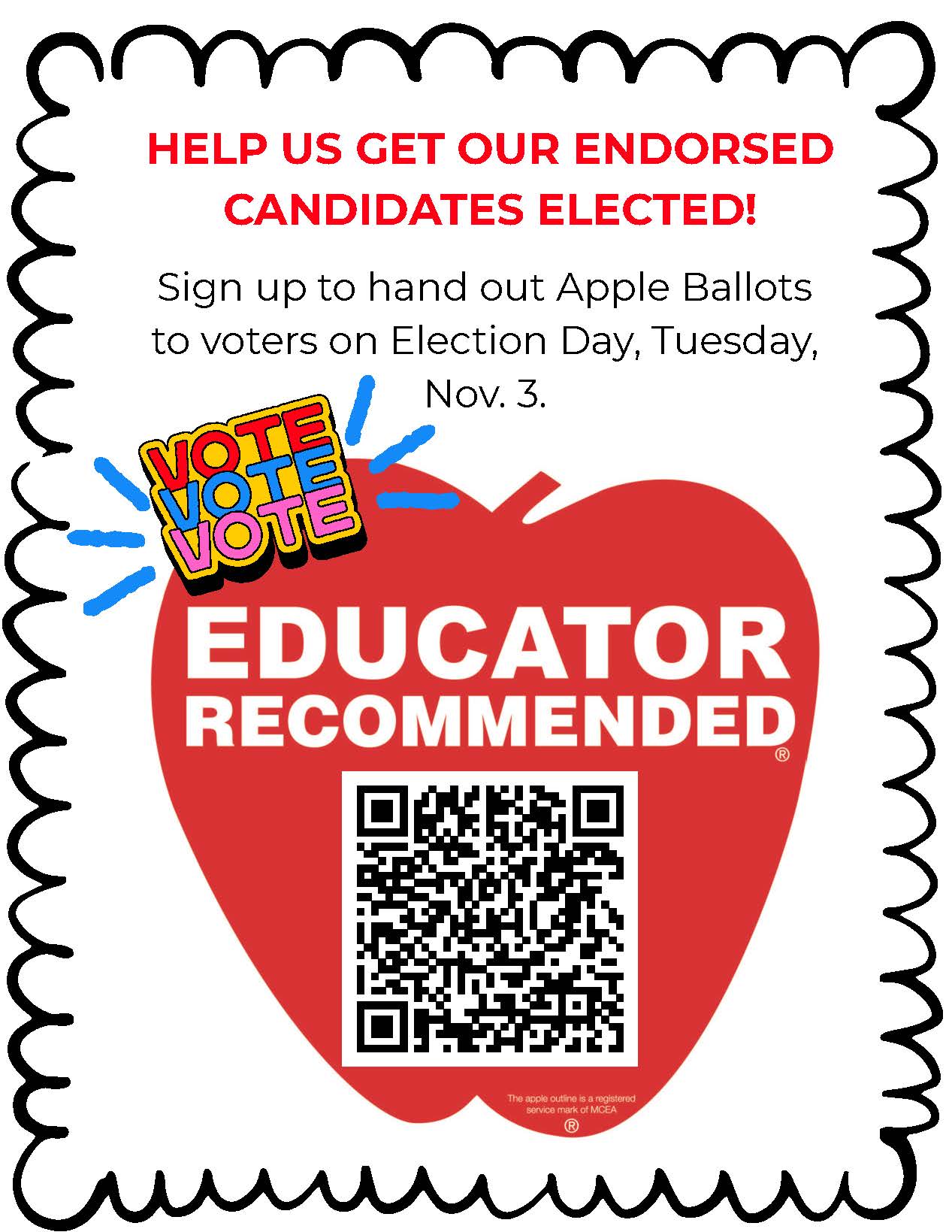 apple ballot sign up qr code